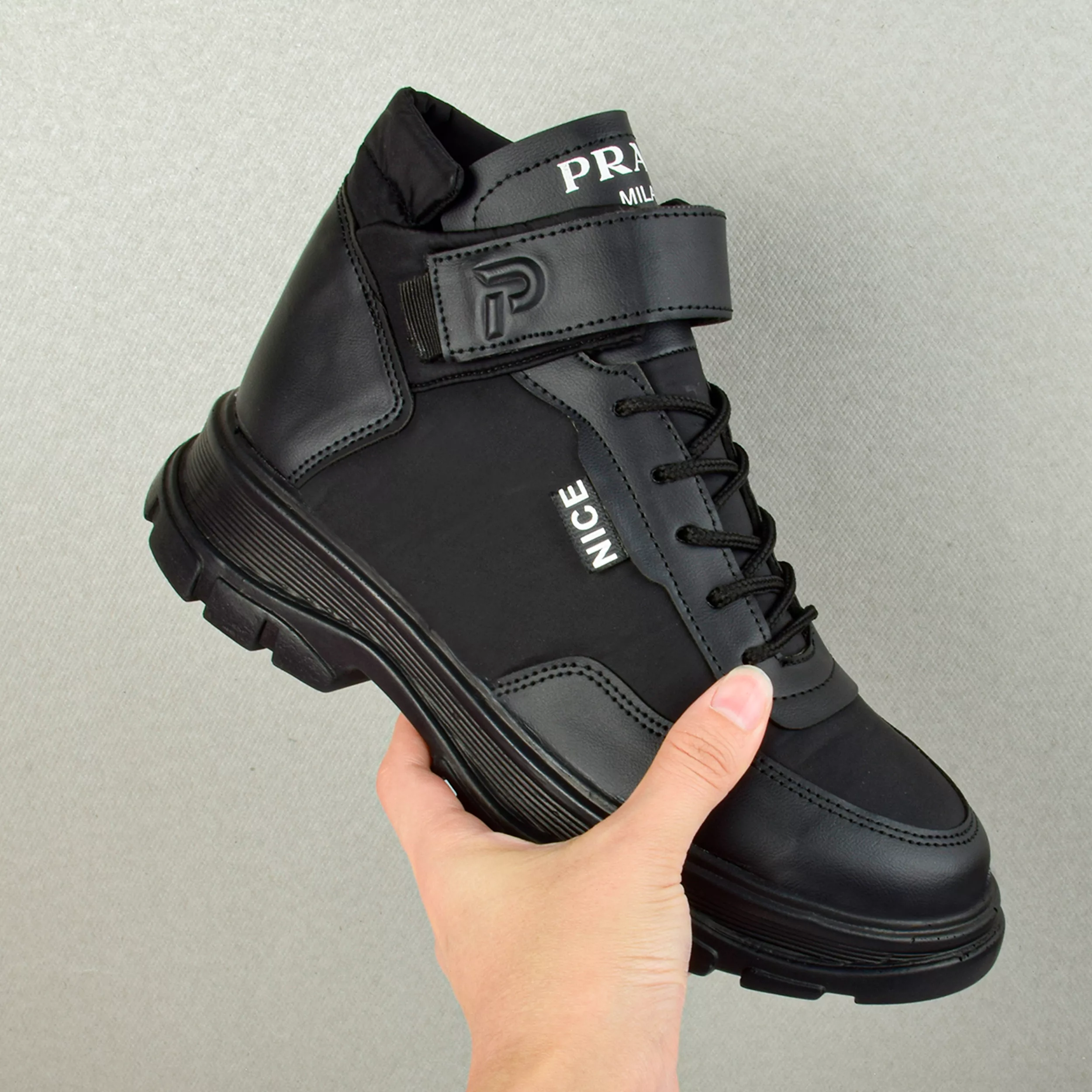 نیم بوت زنانه مدل شمعی چسبی BK.4074