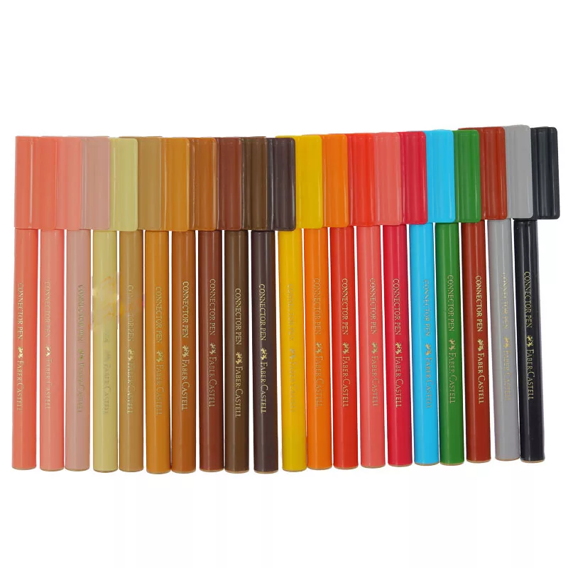 ماژیک رنگ آمیزی 20 رنگ فابر کاستل مدل Connector Pens طیف پوست و کلاسیک