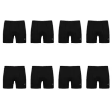 شورت پادار مردانه برهان تن پوش مدل 17-04 بسته 8 عددی رنگ مشکی