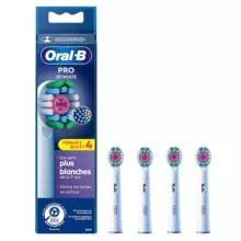 سری یدک مسواک برقی اورال-بی مدل PRO 3D White بسته 4 عددی