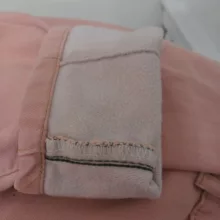 شلوار جین زنانه مدل مام فیت 90 رنگ صورتی