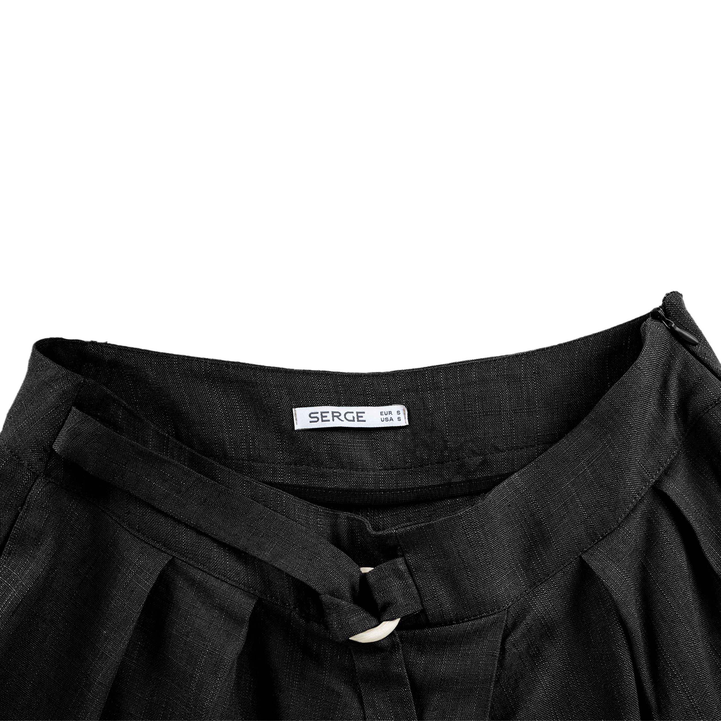 شلوار راسته زنانه سرژه مدل 208433 رنگ مشکی