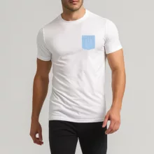 تی شرت آستین کوتاه مردانه رانژ مدل  جیب دار 23RA04 – 407 رنگ سفید