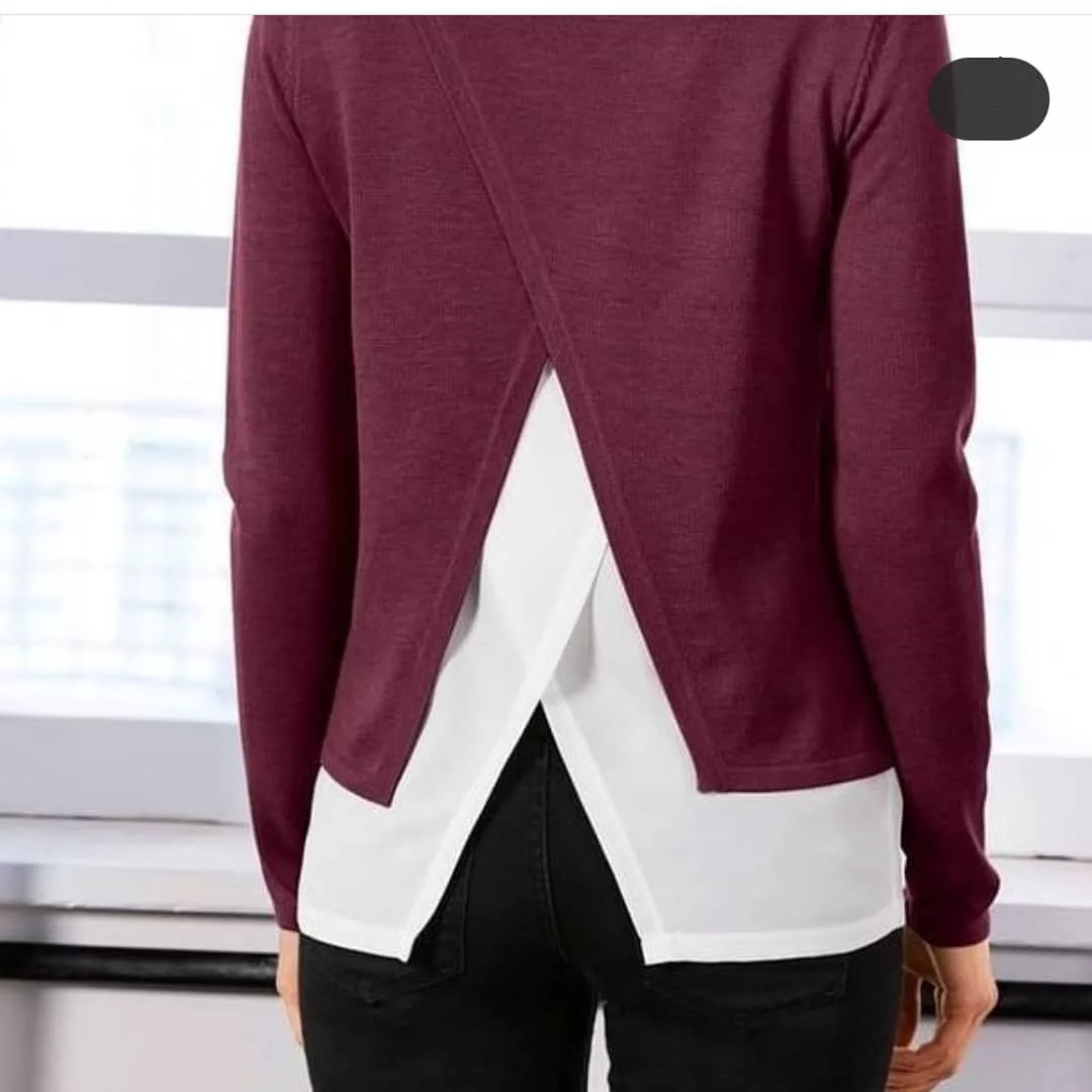 پلیور زنانه اسمارا مدل پشت باز کد 7668367