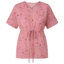 بلوز آستین کوتاه یقه گرد زنانه مدل آماندیس کد AM094