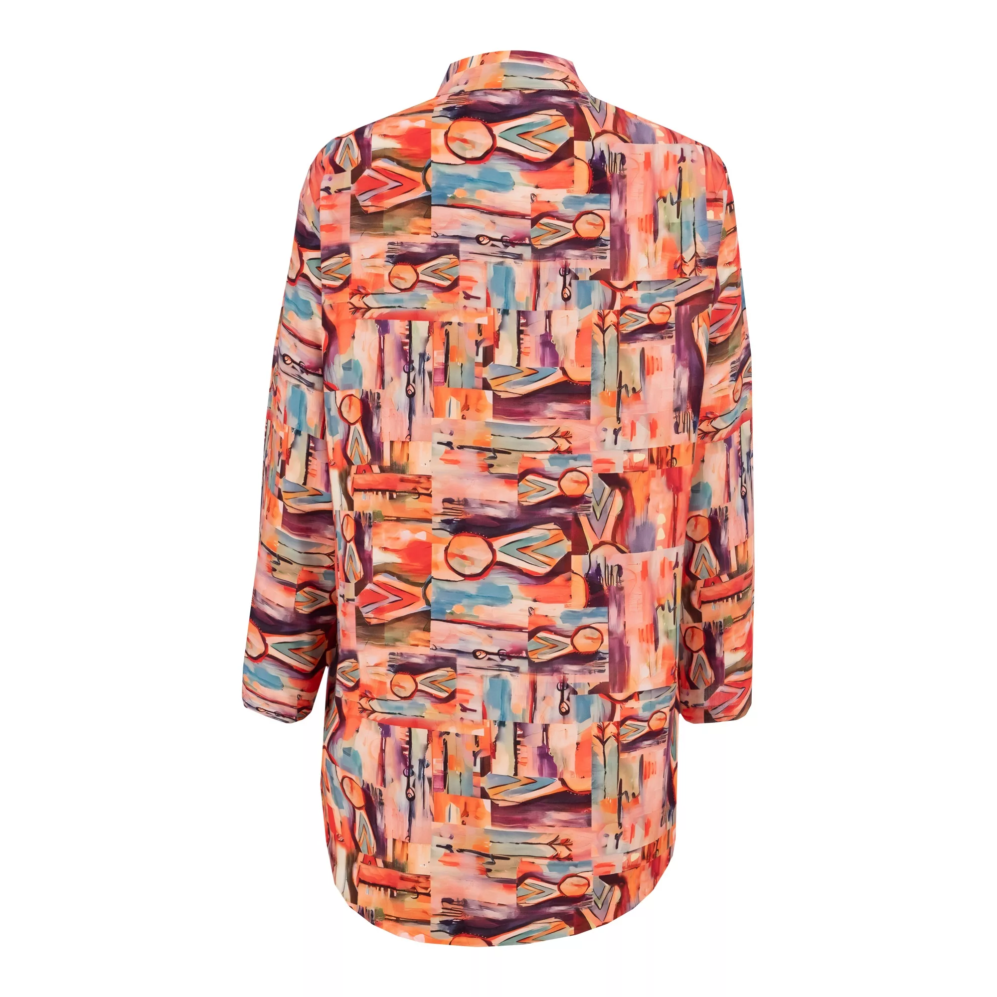 بلوز آستین بلند یقه ایستاده زنانه السانا مدل راهین کد 222315 رنگ صورتی