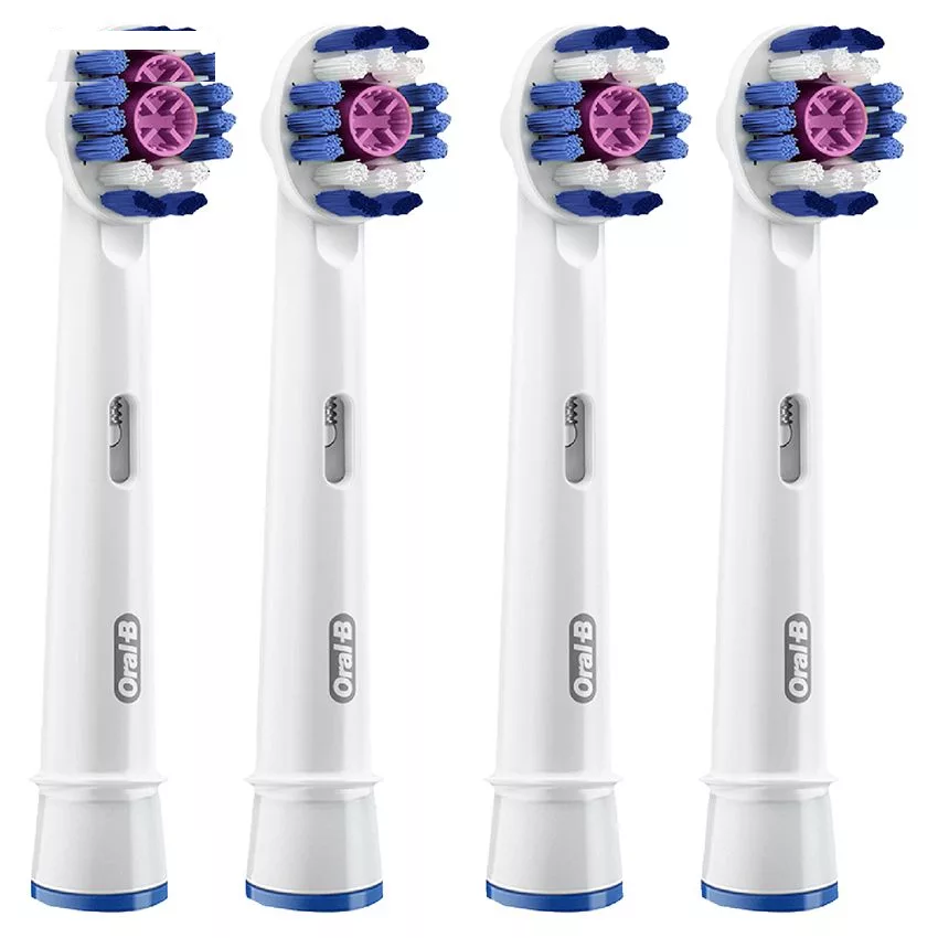 سری یدک مسواک برقی اورال-بی مدل 3D White بسته 4 عددی