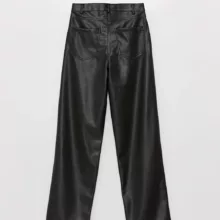 شلوار زنانه ال سی وایکیکی مدل چرم فیت افکت