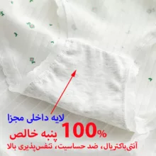 شورت زنانه مدل پنبه ضد حساسیت طرح Neo Classic بسته 5 عددی