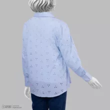 شومیز آستین بلند زنانه رخت پارسی مدل 107 رنگ آبی