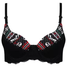 ست شورت و سوتین زنانه پانیذ مدل فنردار دکلته پوش آپ کد 4689-7