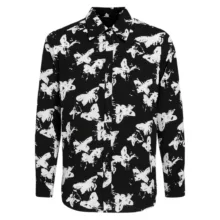 شومیز آستین بلند یقه برگردان زنانه مدل آماندیس AM098