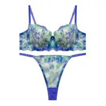 ست شورت و سوتین زنانه ژینا مدل توری کد 10069