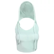 کراپ‌تاپ کلاه دار زنانه ماییلدا مدل 5260-259 رنگ آبی