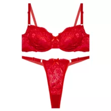 ست شورت و سوتین زنانه ژوبین مدل توری کد 13554