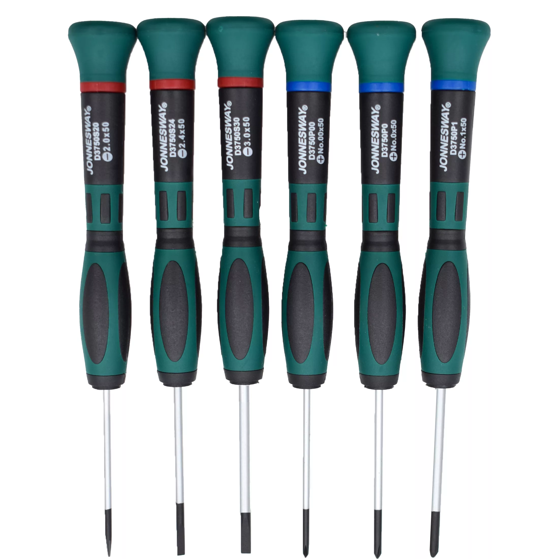 پیچ گوشتی ساعتی جانزوی مدل D3750P06S بسته 6 عددی