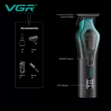 ماشین اصلاح موی سر و صورت شارژی وی جی ار مدل V-997