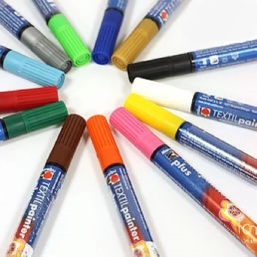 ماژیک پارچه مارابو مدل textil painter plus بسته ۵ عددی