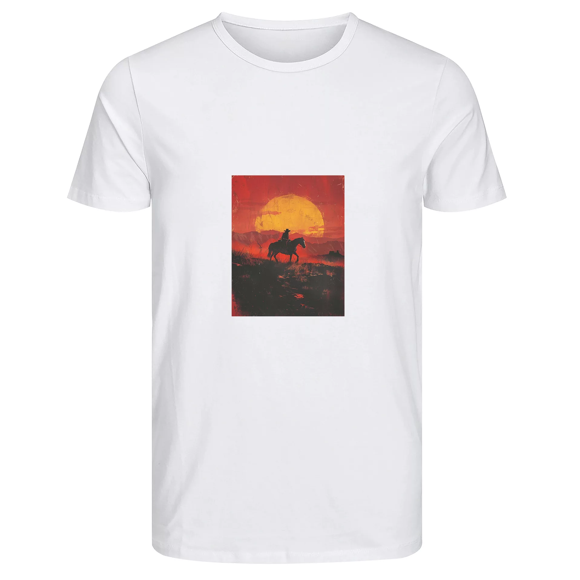 تی‌شرت آستین کوتاه زنانه مدل Red Dead رنگ سفید