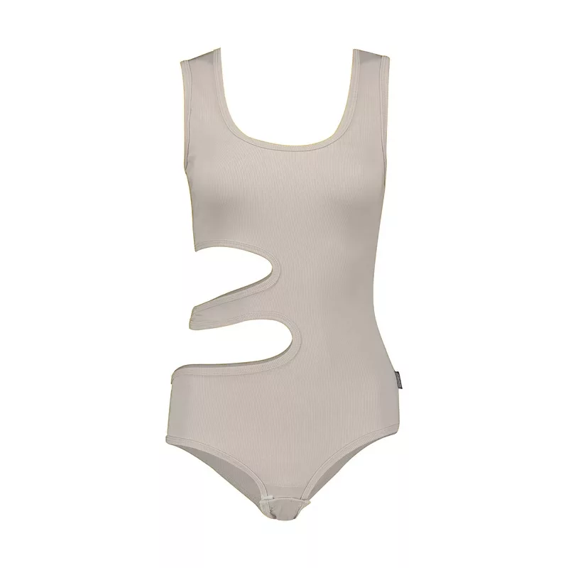 بادی بدون آستین زنانه پپا مدل Hooper رنگ استخوانی