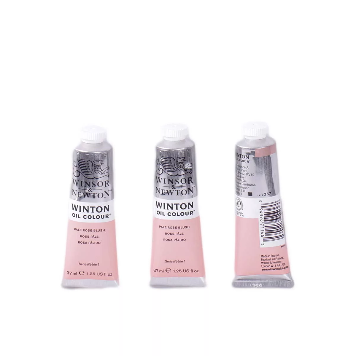 رنگ روغن وینزور اند نیوتون مدل pale rose blush بسته 3 عددی حجم 37 میلی لیتر