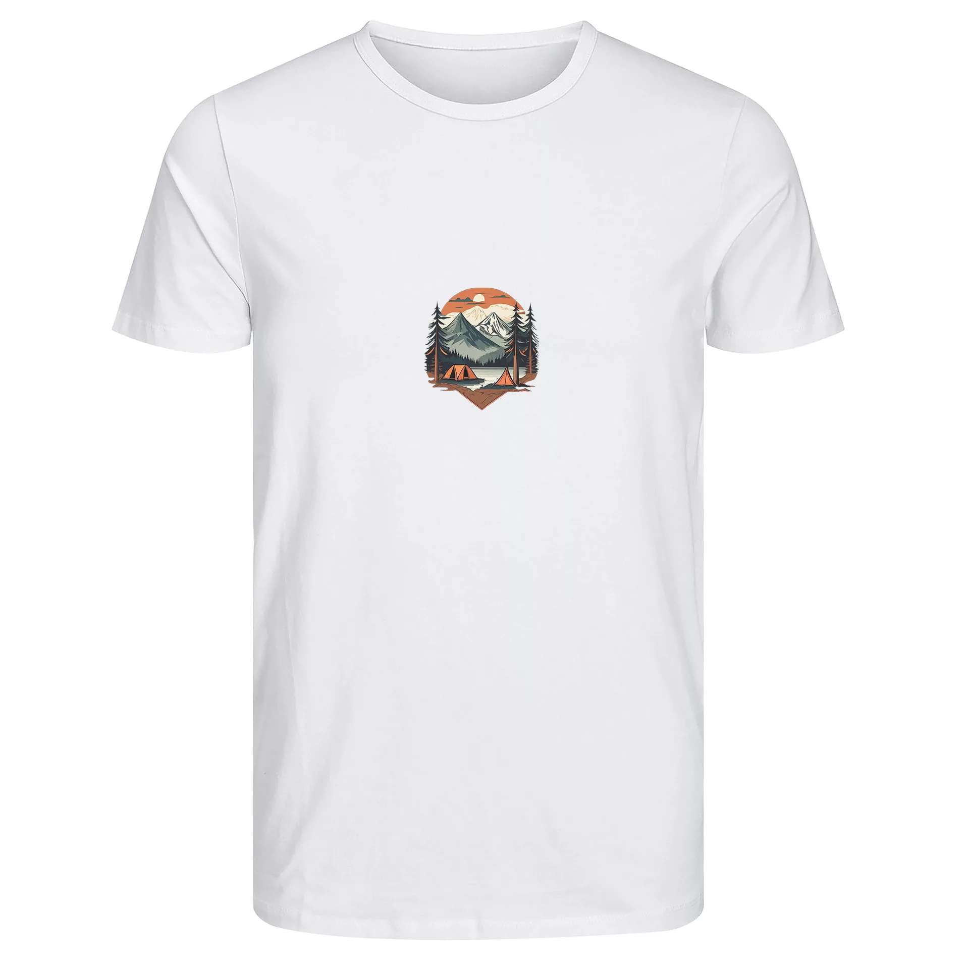 تی‌شرت آستین کوتاه زنانه مدل کمپ رنگ سفید