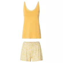 ست تاپ و شلوارک راحتی زنانه اسمارا مدل نخی کد PAL90