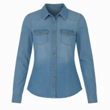 شومیز آستین بلند یقه برگردان زنانه کد 1119