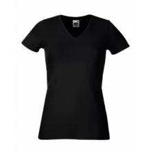 تیشرت آستین کوتاه زنانه فروت آو د لوم مدل HG-987 رنگ مشکی