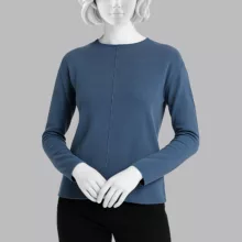 بلوز آستین بلند زنانه سرژه مدل 203529 رنگ آبی