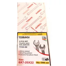 آچار تخت توسن مدل TI103-S8 مجموعه 8 عددی