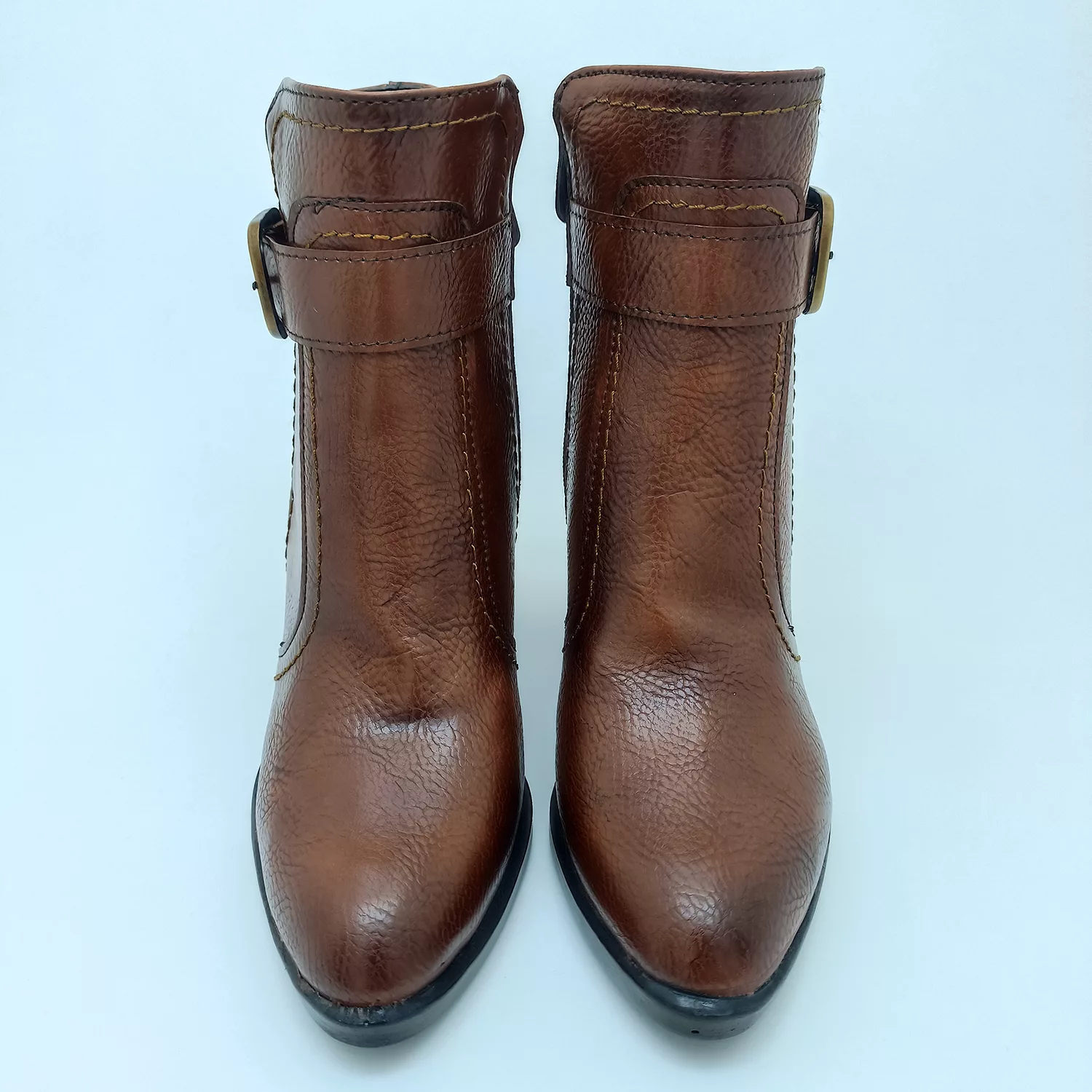 نیم بوت زنانه مدل W 14 رنگ عسلی