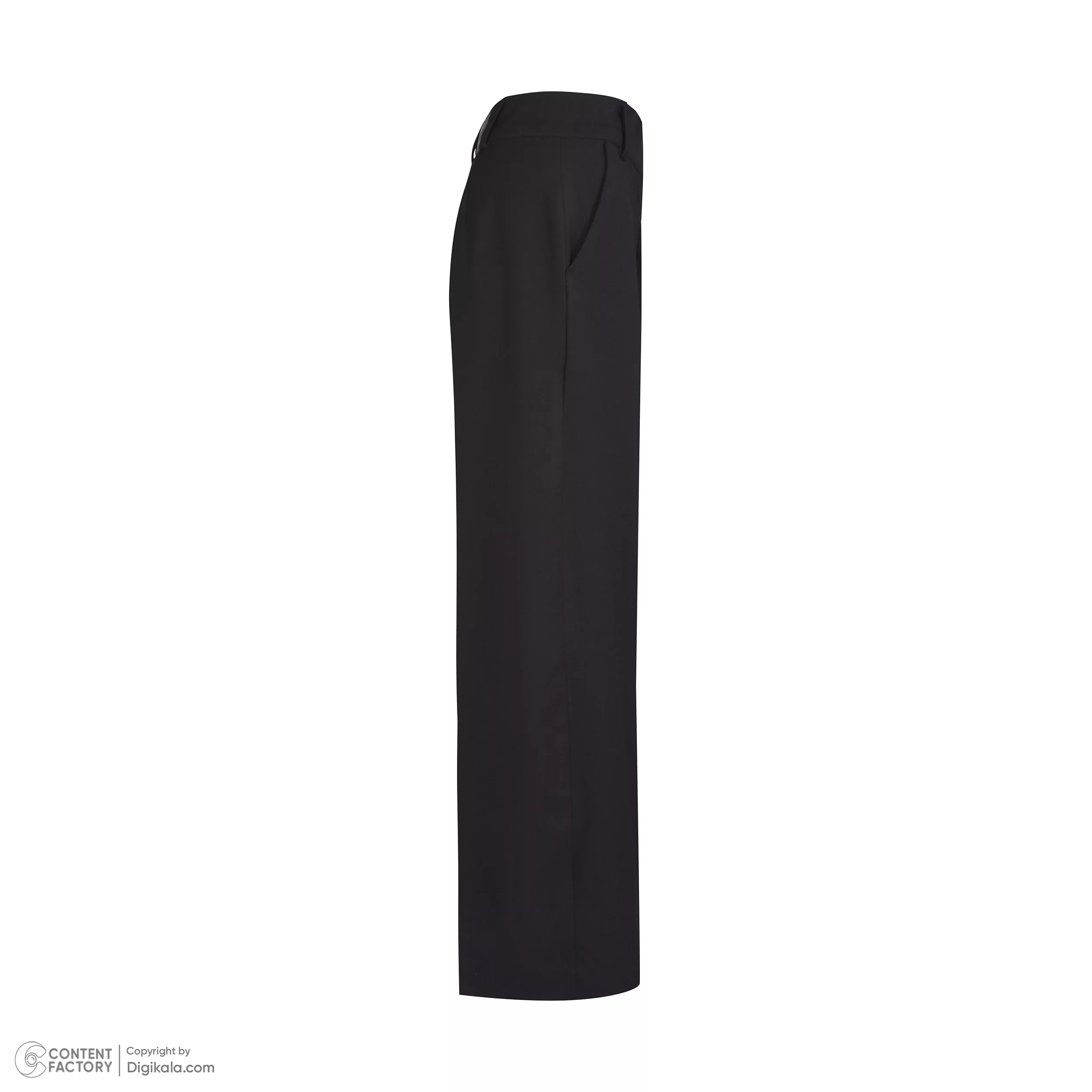 شلوار آزاد زنانه گره استایل مدل P-130 رنگ مشکی