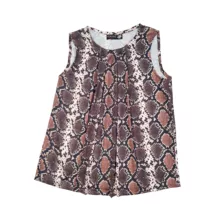 تاپ زنانه مدل یقه پلیسه پوست ماری