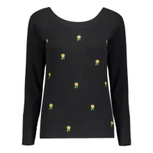 بلوز آستین بلند زنانه مدل گلدوزی گل کد 110302/4