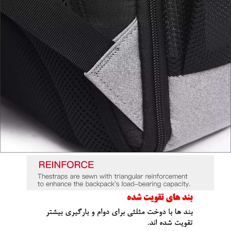کوله پشتی لپ تاپ کد 085 مناسب برای لپ تاپ 15.6 اینچی