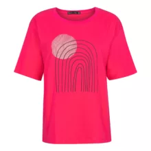 تی شرت آستین کوتاه زنانه باینت مدل 2261791 رنگ صورتی