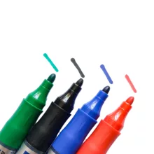 ماژیک وایت برد کرونا مدل گرد طرح شارژی به همراه یدک و تخته پاک کن مغناطیسی بسته 50 عددی