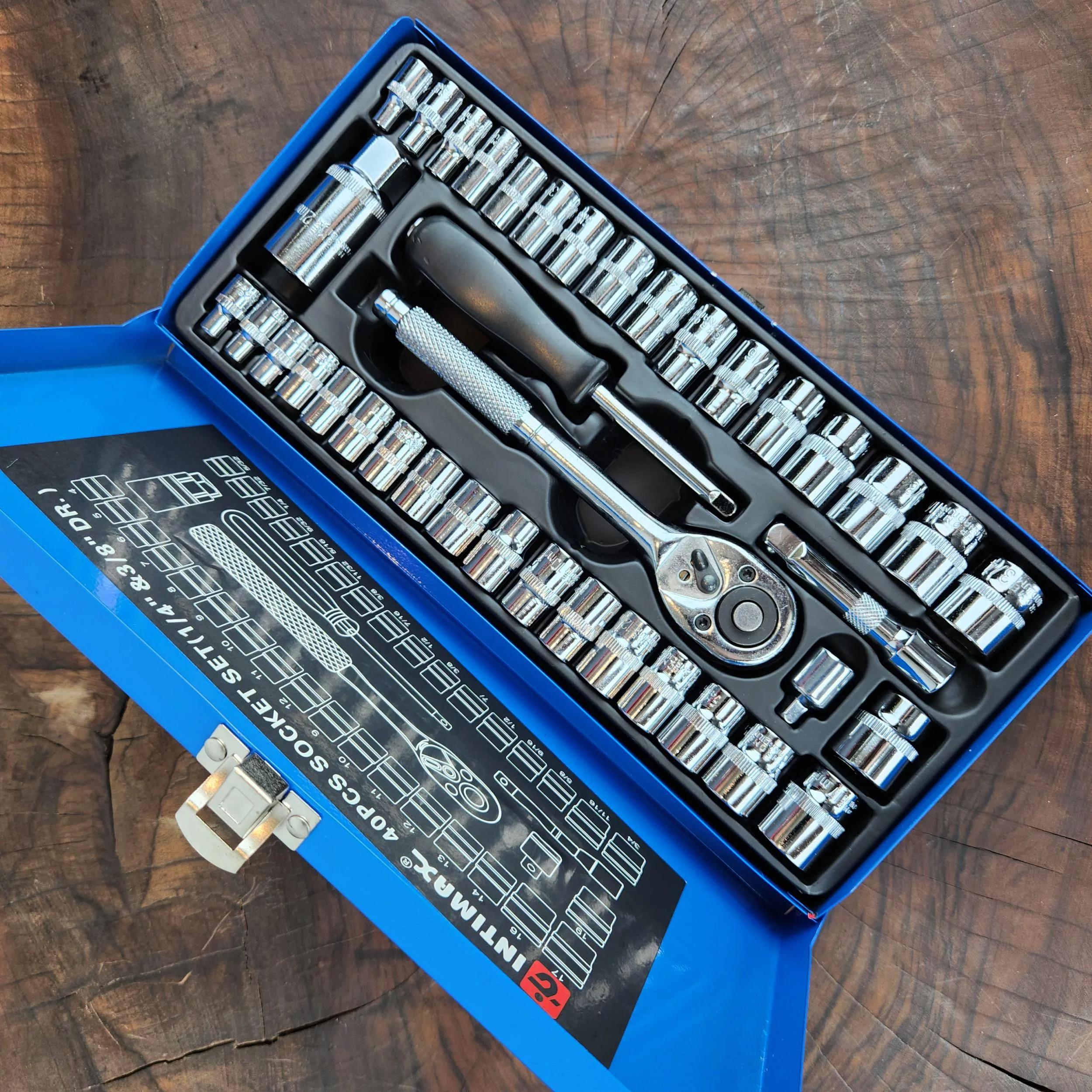 آچار بکس جعبه فلزی اینتیمکث کد 40PC مجموعه 40 عددی