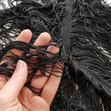 لباس خواب زنانه ماییلدا مدل ریش ریشی کد 4438-9726 رنگ مشکی