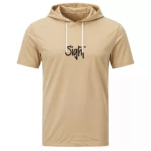 تی‌شرت کلاه‌دار آستین کوتاه مردانه مدل 14040311 رنگ کرم