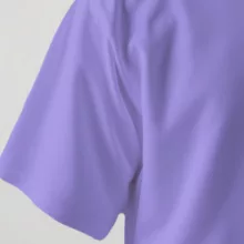 کراپ تی‌شرت آستین کوتاه زنانه مدل نوشته کد 01 رنگ یاسی