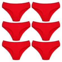 شورت زنانه ماییلدا مدل 4830 رنگ قرمز بسته شش عددی