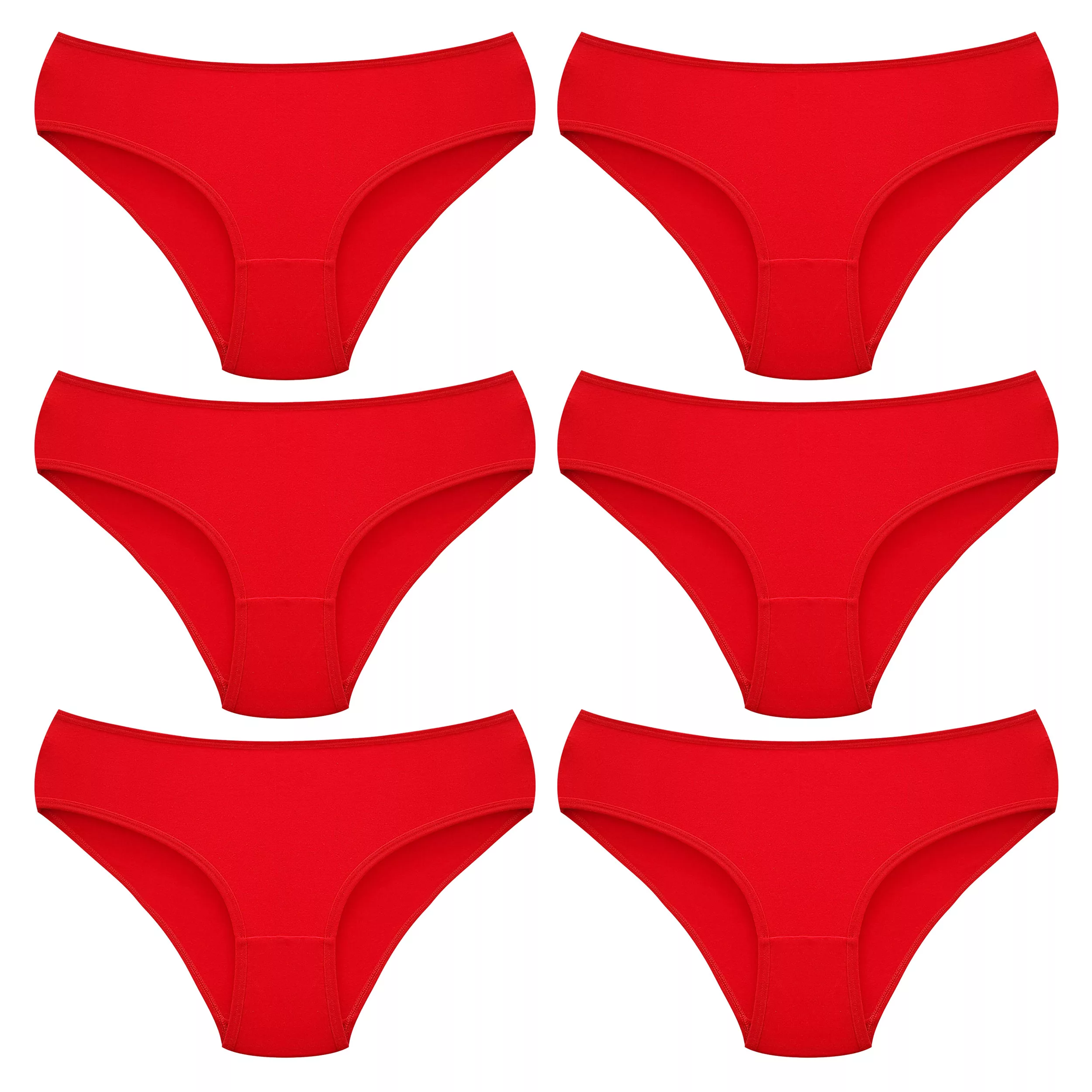 شورت زنانه ماییلدا مدل 4830 رنگ قرمز بسته شش عددی