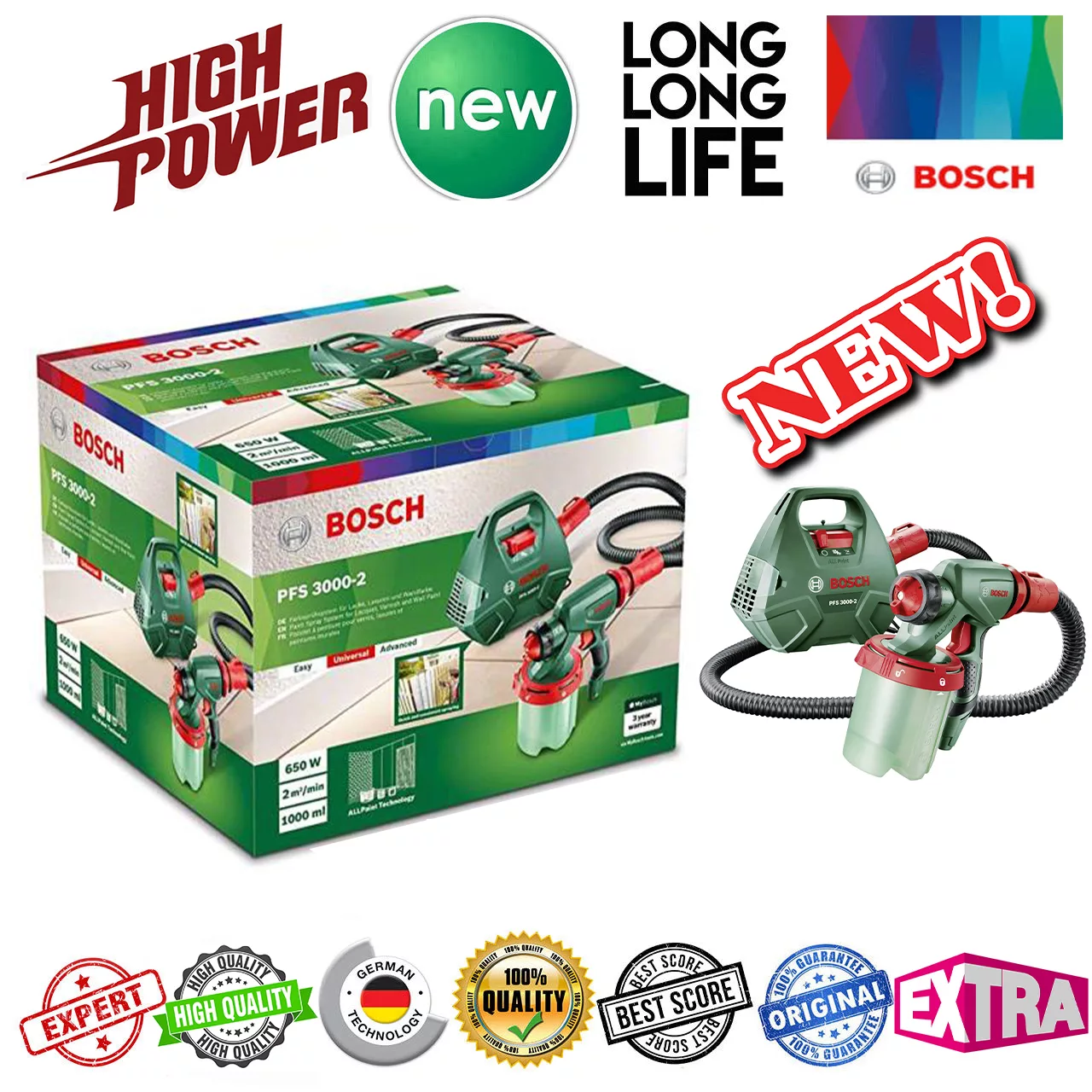 پیستوله رنگ پاش برقی بوش مدل PFS 3000-2 Universal