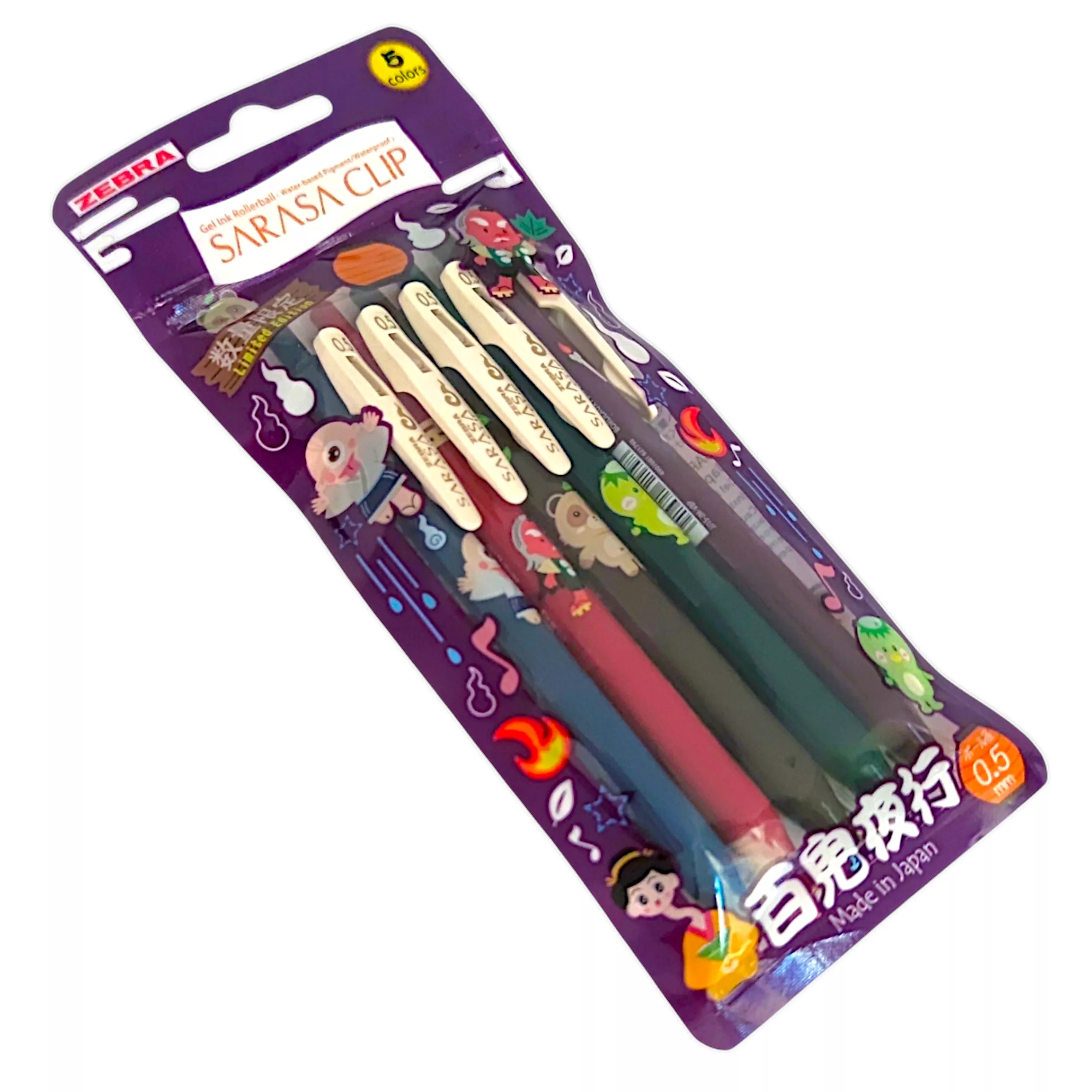 روان نویس زبرا مدل ساراسا انیمیشنی بسته 5 عددی