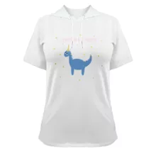 تی شرت کلاه دار زنانه مدل G1402092316 رنگ سفید