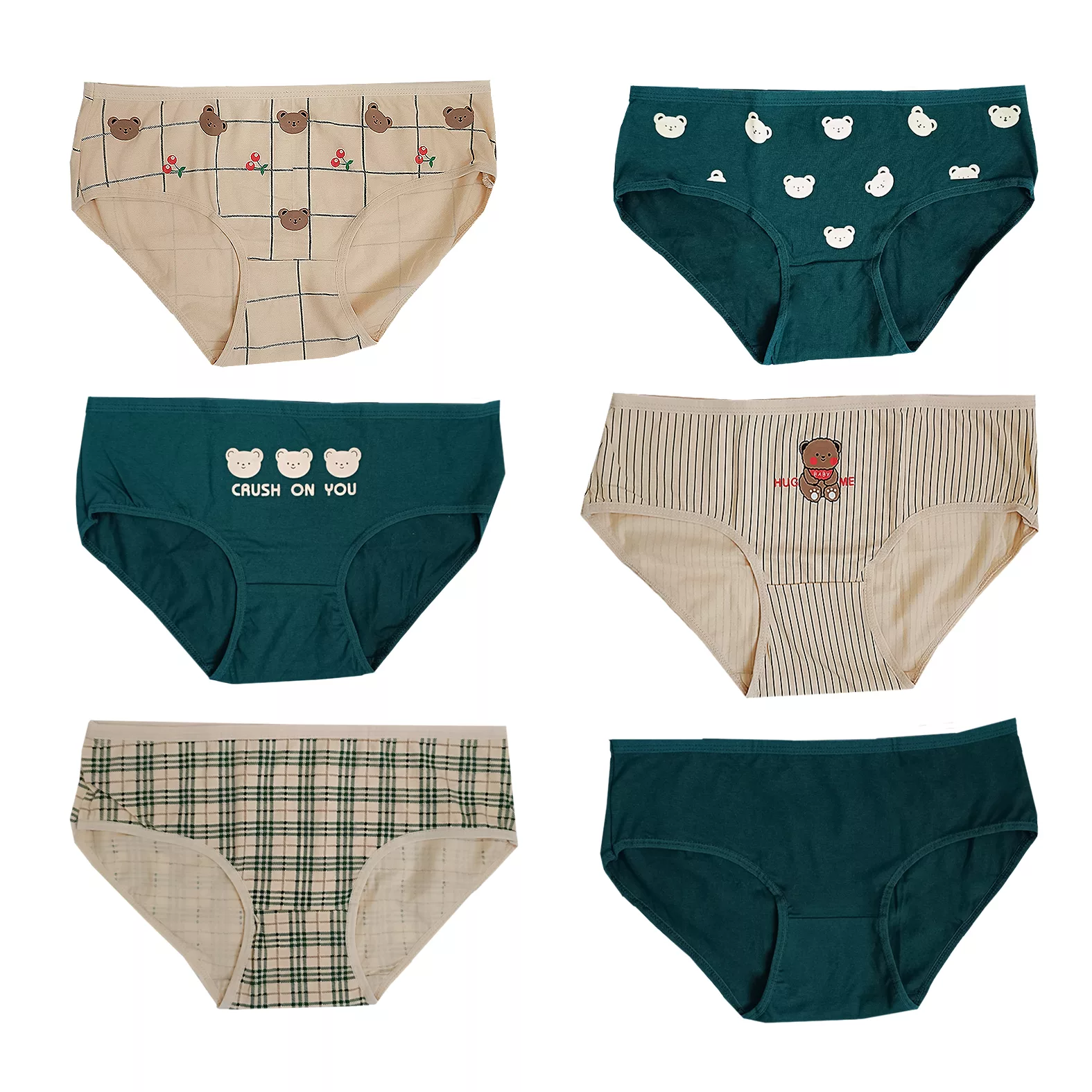 شورت زنانه مدل نخی بسته 6 عددی