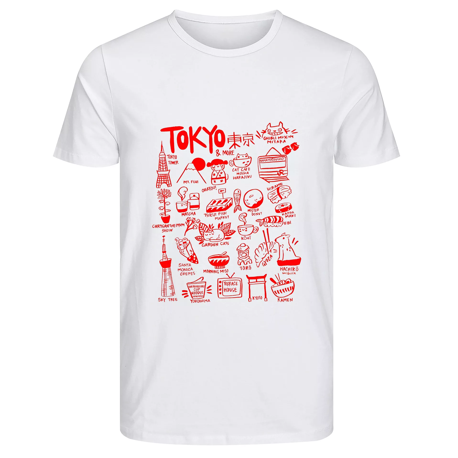 تی‌شرت آستین کوتاه زنانه مدل ژاپن توکیو