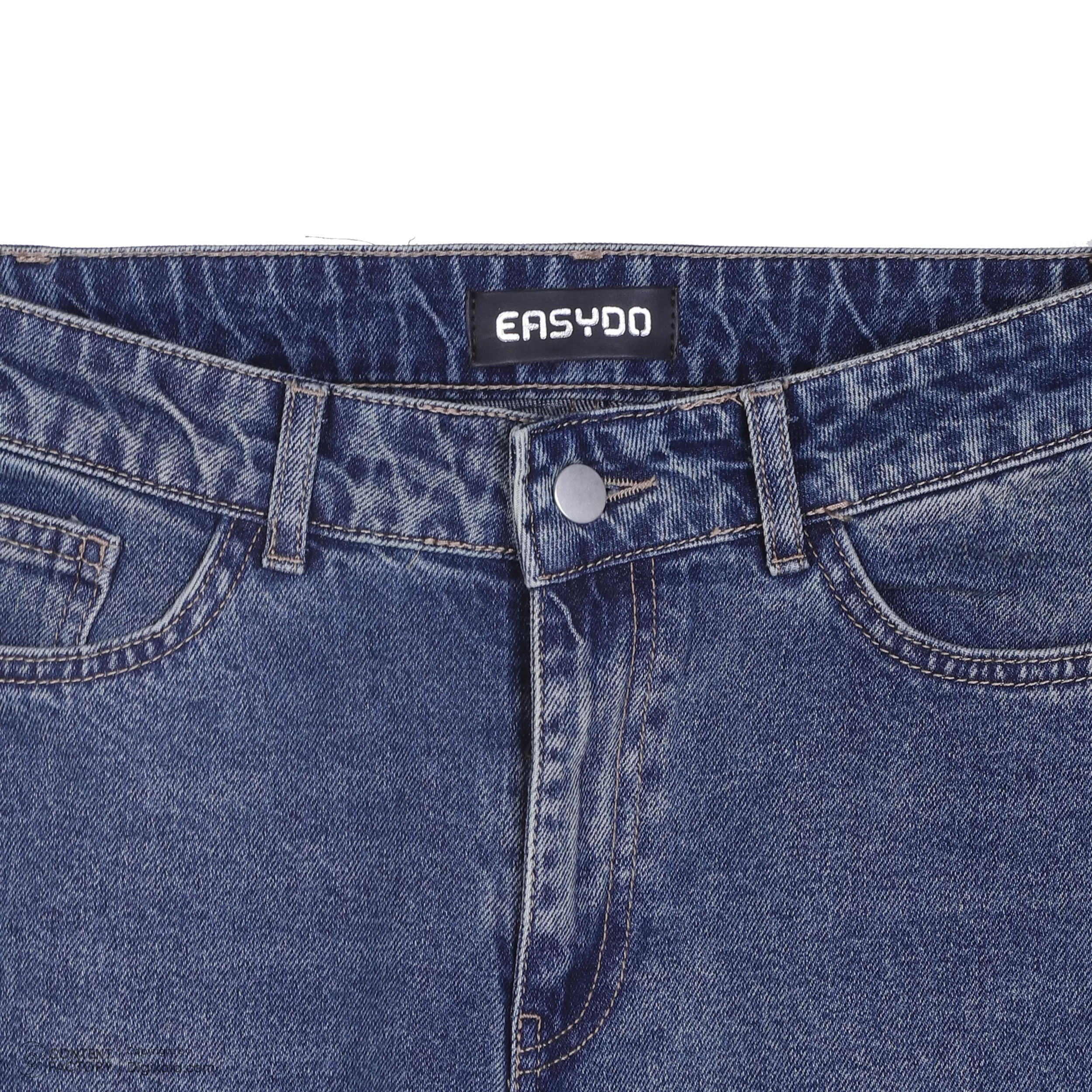 شلوار جین زنانه ایزی دو مدل 141 رنگ آبی تیره